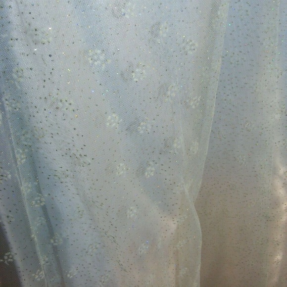 Zum Zum Niki Livas White Glitter Pastel Ombre Prom Dress 90s Y2K - Picture 9 of 17